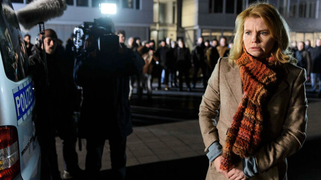 Parents on a parking lot